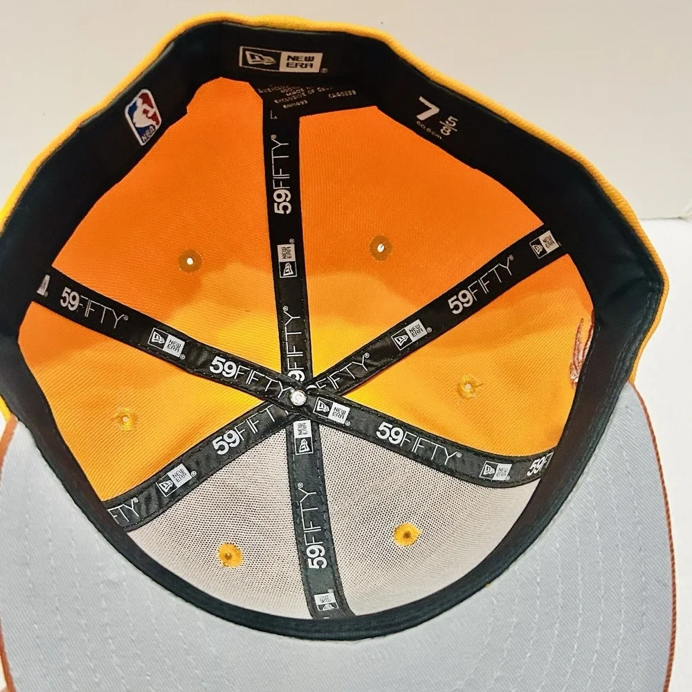 New Era Toronto Raptors Gold Rust 2-Tone‎ 59FIFTY Fitted Hat Cap 7 5/8 NBA